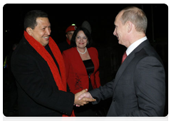 Prime Minister Vladimir Putin at his meeting with President of the Bolivarian Republic of Venezuela Hugo Chavez