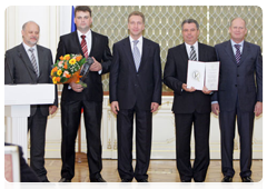 First Deputy Prime Minister Igor Shuvalov taking part in the Russian government’s quality awards ceremony