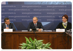 Prime Minister Vladimir Putin during a meeting in Rostov-on-Don on harvesting and the development of livestock farming