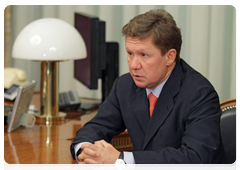 Председатель правления ОАО «Газпром» А.Б.Миллер