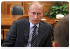 Председатель Правительства Российской Федерации В.В.Путин провел рабочую встречу с главой Федерального агентства специального строительства Н.П.Аброськиным