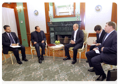 Prime Minister Vladimir Putin at a meeting with Prime Minister of Italy Silvio Berlusconi