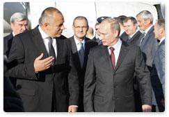 Председатель Правительства Российской Федерации В.В.Путин прибыл с рабочим визитом в Республику Болгария