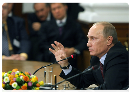 Председатель Правительства Российской Федерации В.В.Путин и Председатель Совета министров Болгарии Б.Борисов провели совместную пресс-конференцию