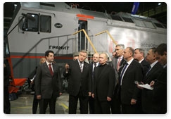 Председатель Правительства Российской Федерации В.В.Путин посетил  ООО «Уральские локомотивы»
