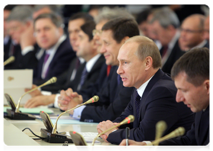 Prime Minister Vladimir Putin during negotiations with Premier of the PRC State Council Wen Jiabao