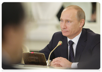 Председатель Правительства Российской Федерации В.В.Путин провел переговоры с Премьером Государственного совета КНР Вэнь Цзябао