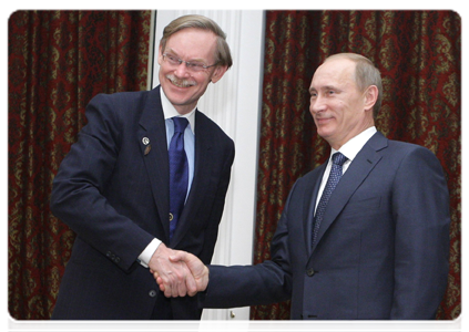 Председатель Правительства Российской Федерации В.В.Путин встретился с президентом Всемирного банка Р.Зелликом