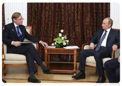 Председатель Правительства Российской Федерации В.В.Путин встретился с президентом Всемирного банка Р.Зелликом