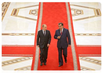 Председатель Правительства Российской Федерации В.В.Путин встретился с Президентом Республики Таджикистан Э.Ш.Рахмоном