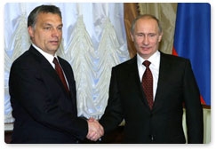 Председатель Правительства Российской Федерации В.В.Путин провел переговоры с Премьер-министром Венгрии Виктором Орбаном