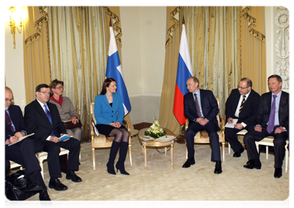 Председатель Правительства Российской Федерации В.В.Путин провёл переговоры с Премьер-министром Финляндской Республики М.Кивиниеми