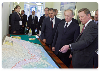 Председатель Правительства Российской Федерации В.В.Путин посетил штаб-квартиру Русского географического общества