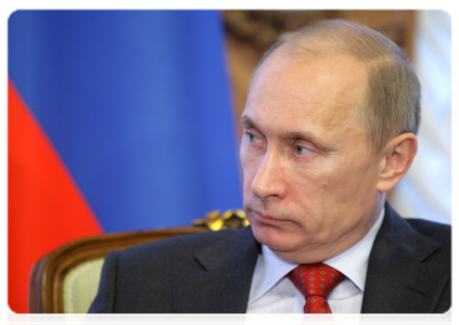Председатель Правительства Российской Федерации В.В.Путин провёл переговоры с Премьер-министром Монголии С.Батболдом