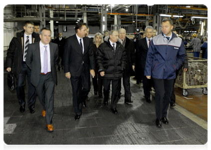 Председатель Правительства Российской Федерации В.В.Путин посетил ОАО «ГАЗ»
