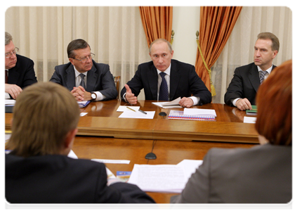 Prime Minister Vladimir Putin meeting with small and medium-sized businesses
