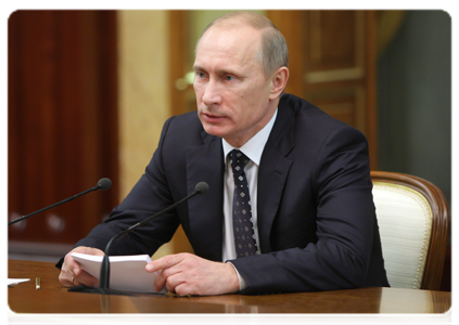 Председатель Правительства Российской Федерации В.В.Путин провёл переговоры с Премьер-министром Кыргызстана А.Ш.Атамбаевым
