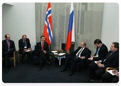 Prime Minister Vladimir Putin meeting with his Norwegian counterpart Jens Stoltenberg