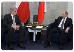 Prime Minister Vladimir Putin meeting with Latvian President Valdis Zatlers