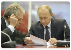 Председатель Правительства Российской   Федерации В.В.Путин, находящийся с рабочей поездкой в г. Набережные Челны, посетил автозавод «Соллерс»