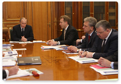 Председатель Правительства Российской Федерации В.В.Путин провел совещание по вопросам таможенного регулирования