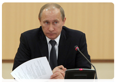 Prime Minister Vladimir Putin chairs a meeting on the Russian Railways (RZD) investment programme