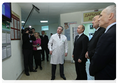 Председатель Правительства Российской Федерации В.В.Путин посетил в Уфе поликлинику, в которой активно используются современные информационные технологии