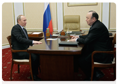 Председатель Правительства Российской Федерации В.В.Путин провел рабочую встречу с Президентом Республики Башкортостан М.Г.Рахимовым
