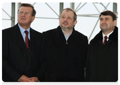 Первый заместитель Председателя Правительства В.А.Зубков посетил Морской торговый порт Туапсе, где принял участие в торжественной церемонии запуска в эксплуатацию зернового терминала