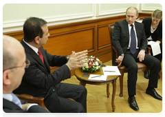 Председатель Правительства Российской Федерации В.В.Путин встретился с президентом автоконцерна «Рено-Ниссан» Карлосом Гоном