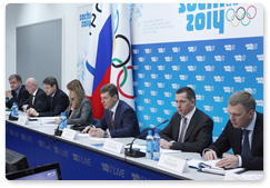 Заместитель Председателя Правительства РФ Д.Н.Козак провел заседание Межведомственной комиссии по подготовке и проведению XXII Олимпийских зимних игр в г.Сочи