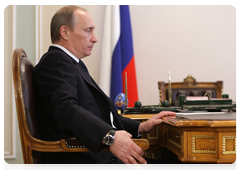 Председатель Правительства Российской Федерации В.В.Путин провел рабочую встречу с Министром транспорта Российской Федерации И.Е.Левитиным