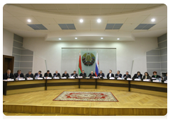 Председатель Правительства Российской Федерации В.В.Путин принял участие в заседании Совета Министров Союзного государства