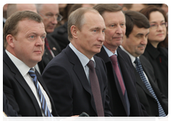 Председатель Правительства Российской Федерации В.В.Путин принял участие в церемонии открытия контейнерного сервиса «Экубекс» компании «Мэрск Лайн» между Южной Америкой и Российской Федерацией