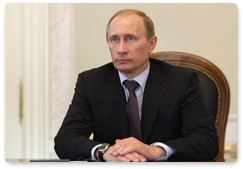 Председатель Правительства Российской Федерации В.В.Путин провел разговор в режиме видеоконференции с Заместителем Председателя Правительства И.И.Сечиным