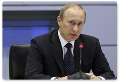Председатель Правительства Российской Федерации В.В.Путин провел расширенное заседание Правительственной комиссии по предупреждению и ликвидации чрезвычайных ситуаций и обеспечению пожарной безопасности