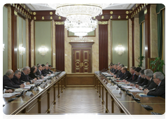 Prime Minister Vladimir Putin during a meeting of the Government Commission on High Technology and Innovation