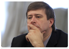 Minister of Justice Alexander Konovalov at a meeting of the Government Presidium