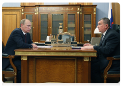 Prime Minister Vladimir Putin holds late-night working meeting with Deputy Prime Minister Igor Sechin