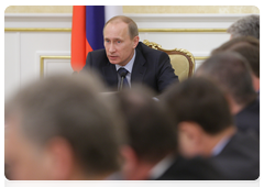 Председатель Правительства Российской Федерации В.В.Путин провел совещание по финансированию федеральных целевых программ в 2011 году и в последующие годы