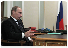 Prime Minister Vladimir Putin meeting with Kirill, Patriarch of Moscow and All Russia