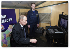 В.В.Путин из оперативного штаба, развернутого на месте трагедии, провел селекторное совещание