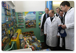 Председатель Правительства Российской Федерации В.В.Путин посетил одно из крупнейших рыбоперерабатывающих предприятий северо-запада России