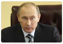 Prime Minister Vladimir Putin holds a meeting on the situation at Murmansk shipyards