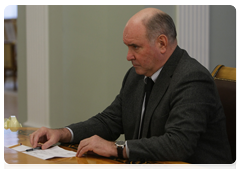 Deputy Foreign Minister Grigory Karasin at an emergency meeting regarding Russian travellers flying to or from Europe