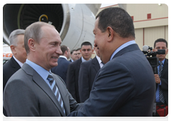 Председатель Правительства Российской Федерации В.В.Путин прибыл с рабочим визитом в Боливарианскую Республику Венесуэла
