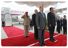 Председатель Правительства Российской Федерации В.В.Путин прибыл с рабочим визитом в Боливарианскую Республику Венесуэла