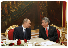Prime Minister Vladimir Putin meets with the Federal President of the Republic of Austria Heinz Fischer