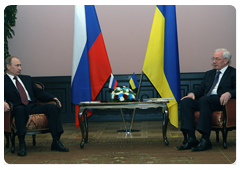 Prime Minister Vladimir Putin during negotiations with Ukrainian Prime Minister Mykola Azarov