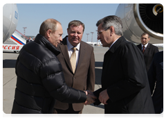 Prime Minister Vladimir Putin arrives in the Astrakhan Region for a working visit